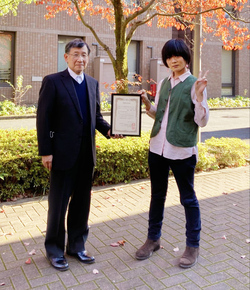理工学研究科応用化学専攻の奥田耕平さん
