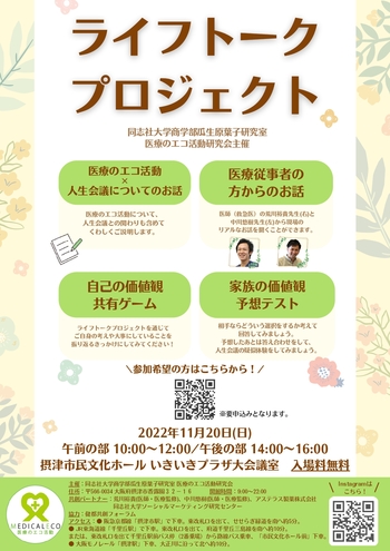 創立100周年の商学部生が「医療のエコ活動」で人生100年時代を切り拓く 『世界の朝食展』を開催！